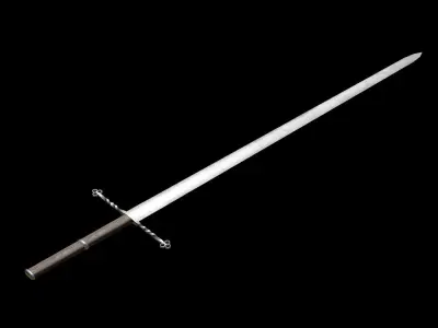 Sword Low-poly 3D model 4