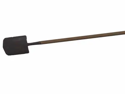 Old Shovel Low-poly PBR Free low-poly 3D model