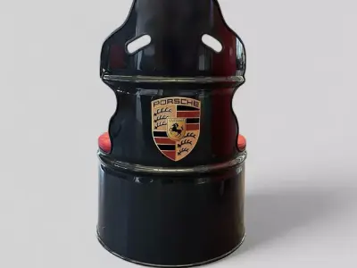 Porsche Oil Drum Chair Stuttgart Barrel Seat toy 3D print model