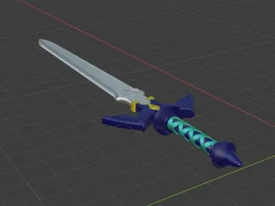 Links Sword Low-poly 3D model