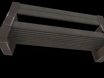 urban bench 3D model