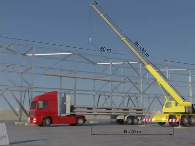 Oil Rig Structure  Free 3D model