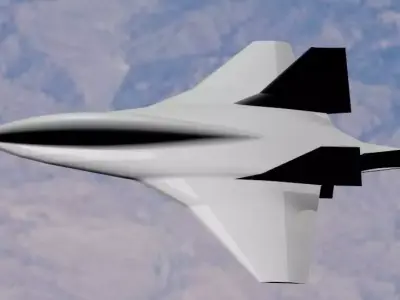 Boeing Hypersonic Valkyrie II  - Low Poly Low-poly 3D model