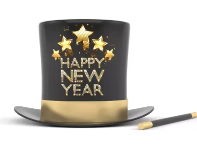 Magician Hat 3D model