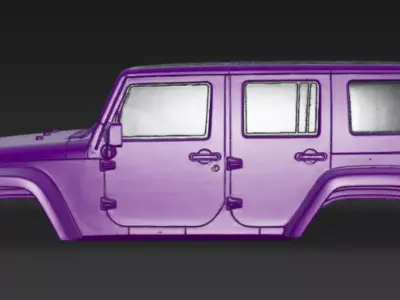 jeep body 3d model 3D model purchase