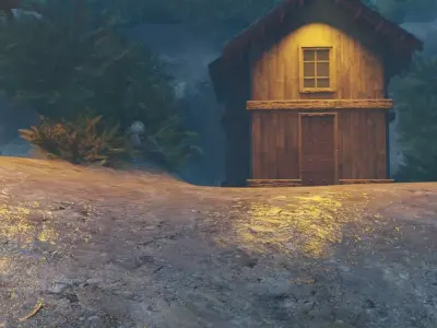 Misty Mountain Village 3D model