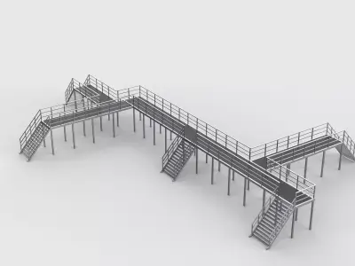 industrial access platforms 3D model