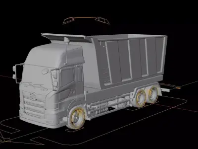 Hino Profia Tipper Truck 3D model