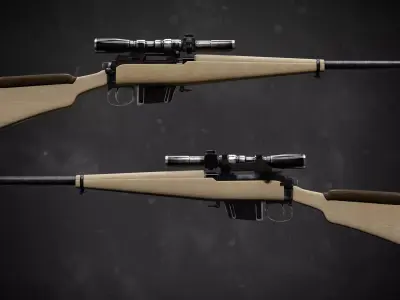 L42A1 Sniper Rifle 3D model purchase