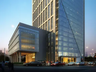 3Dmax fashion city commercial square building 348 3D model
