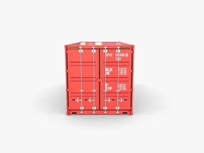 20ft Shipping Container CAI v2 3D model