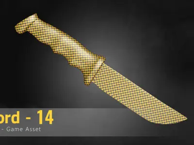 Sword-14 Low-poly 3D model