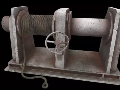 mooring winch 3D model