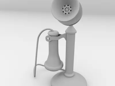 Old Telephone 3D model