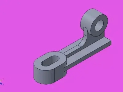 solidtutorial047 metal bracket Free 3D model