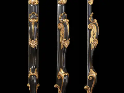 Classic leg 028 3D model