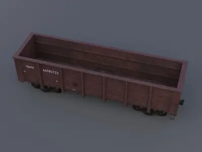 Open wagon 3D model