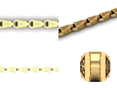 Bracelet ak4 3D print model 3D print model