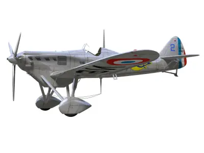 Dewoitine D510 3D model purchase