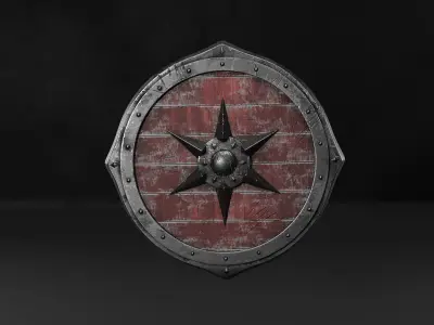 Viking Shield 3D model 3