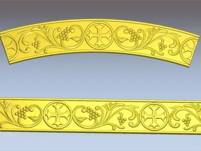 Church cornice 3D print model