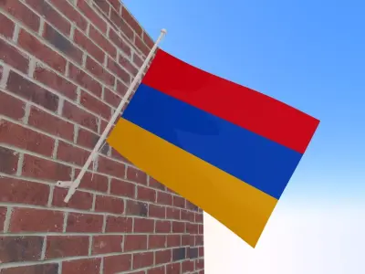 Flag of Armenia 3D model