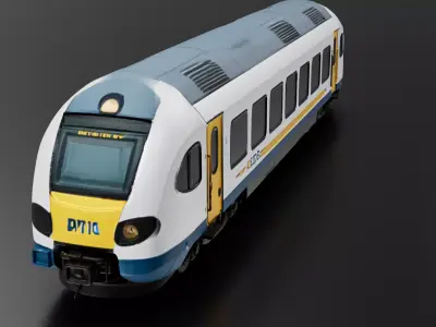 Siberian Train Long Distance Train 02 3D print model