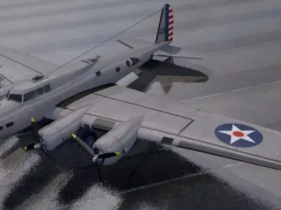 Boeing B-17D Fortress 3D model