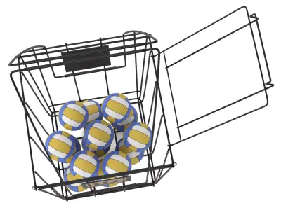 Wilson Tennis Ball Hopper Basket with Carry Handle Low-poly 3D model
