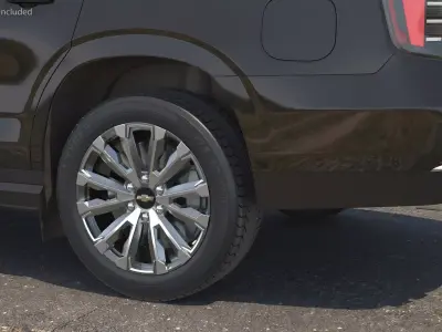 Chevrolet Alloy Wheel Rim with All Season Tire 3D model