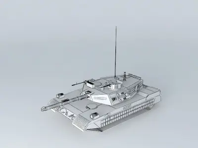Tank prototype Sultan 203 3D model