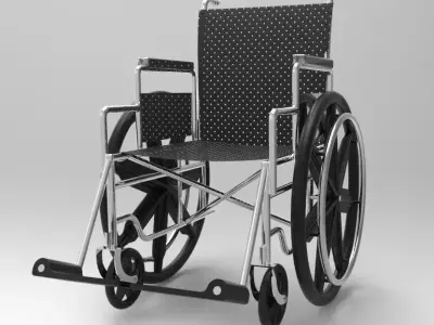 Wheelchair 3D model 3