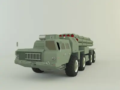 RZSO Smerch Russian Defense 3D model