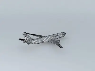 Airbus A330-200F Template  Free 3D model
