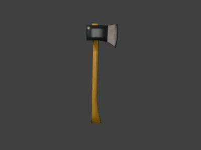axe lowpoly Low-poly 3D model