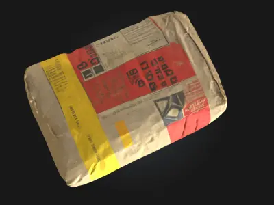 Cement Bag  Essential Construction Material 3D model