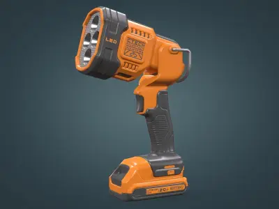 Spotlight Low-poly 3D model purchase