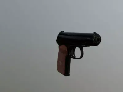 Makarov Low poly BBR Low-poly 3D model