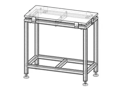 Precision Surface Plates with Stand 3D model
