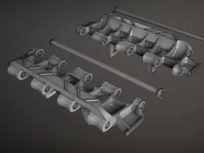 Panzer V Panther Tracks 3D model