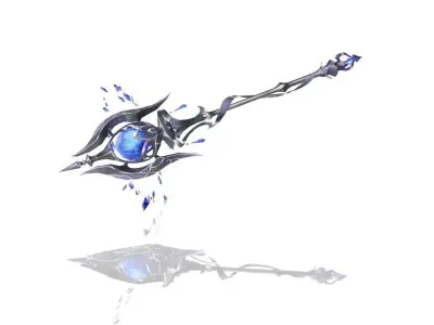 Relic Scepter Low-poly 3D model