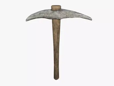 Stone Pickaxe Low-poly 3D model