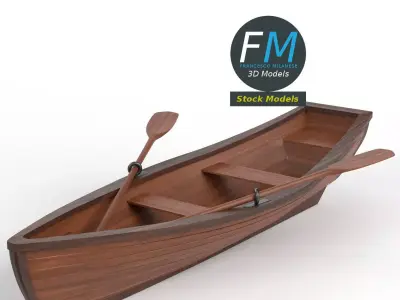 Rowing boat 1 3D model