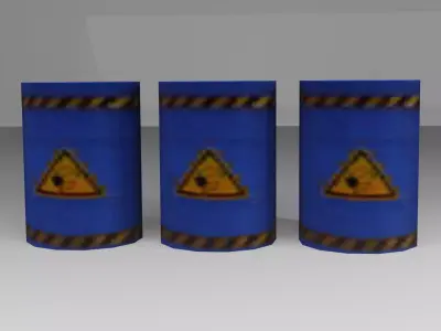 Free Fire Smoke Drum 3D model