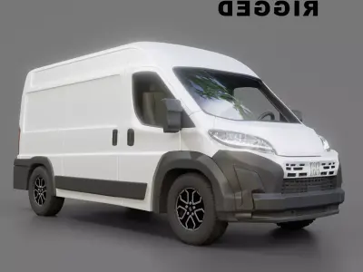 Fiat E Ducato Panel Van L2h2 Free 3D model
