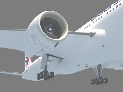 Boeing 777-300ER 3D model get