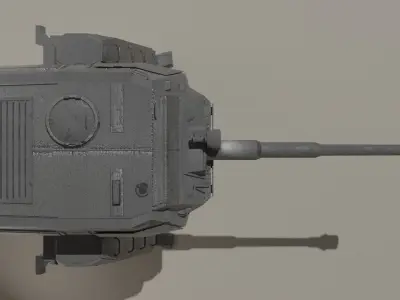 Destroyer Mech Walker with RIG and LOWPOLY Default Camo Low-poly 3D model