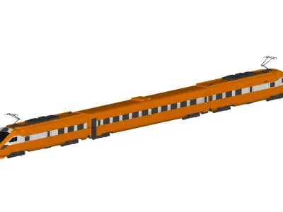 Intercity Train 3D model