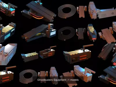 Ghostbusters Equipment 3D Model Pack