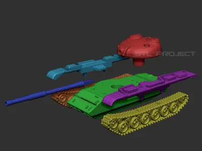 Tank T-54 Free 3D print model